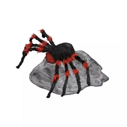 21 Inch LED Red and Black Jumping Spider Animatronic - US 2777