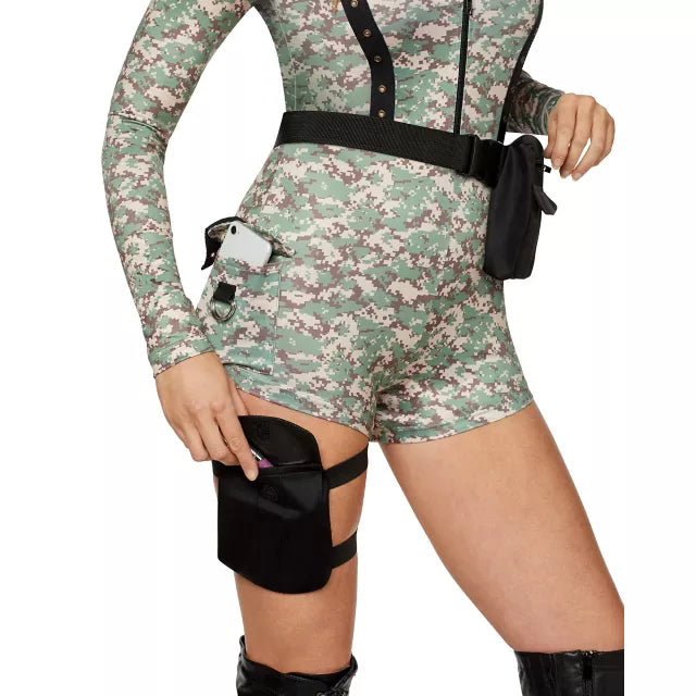 Adult Camo Romper Costume - US 8401