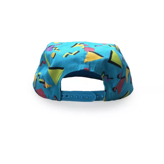 '80s Geometric Print Snapback Hat - US 8449