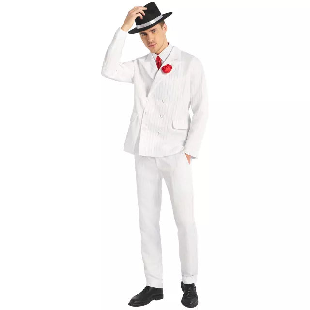 Adult White '20s Mobster Suit - US 1978