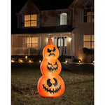 4 Ft Light-Up Pumpkin Stack Inflatable Decoration - US 7121