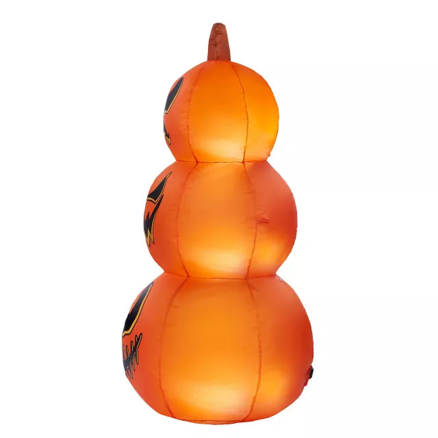 4 Ft Light-Up Pumpkin Stack Inflatable Decoration - US 7121
