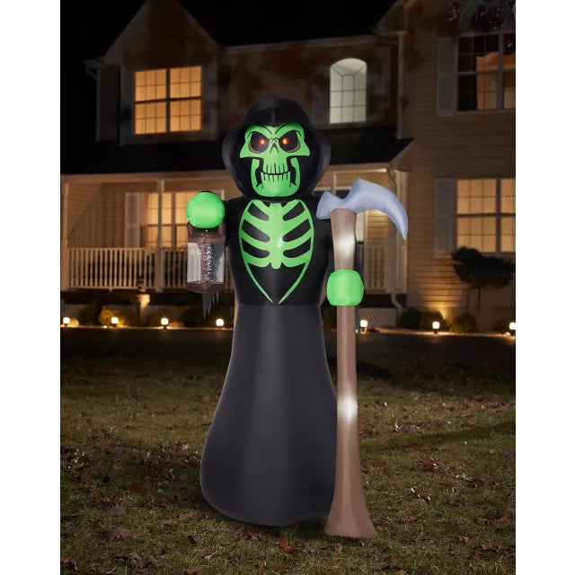 8 Ft Grim Reaper Light-Up Inflatable Decoration - US 8220