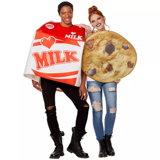 Adult Milk and Cookies Couples Costume - US 7098