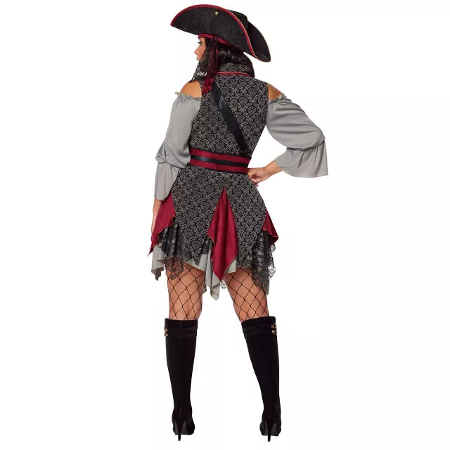 Adult Castaway Cutie Pirate Costume - The Signature Collection - US 3554
