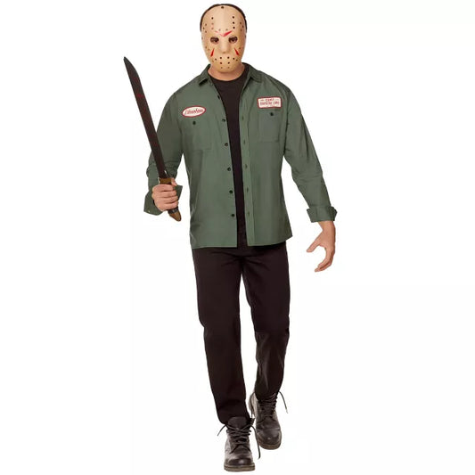Adult Jason Voorhees Work Shirt - Friday the 13th - US 9923