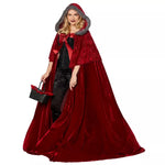 Adult Faux Fur Red Riding Hood Cape Deluxe - US 5645