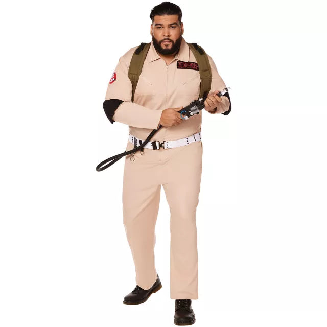 Adult Mens Ghostbusters One Piece Plus Size Costume - Ghostbusters Classic - US 5667