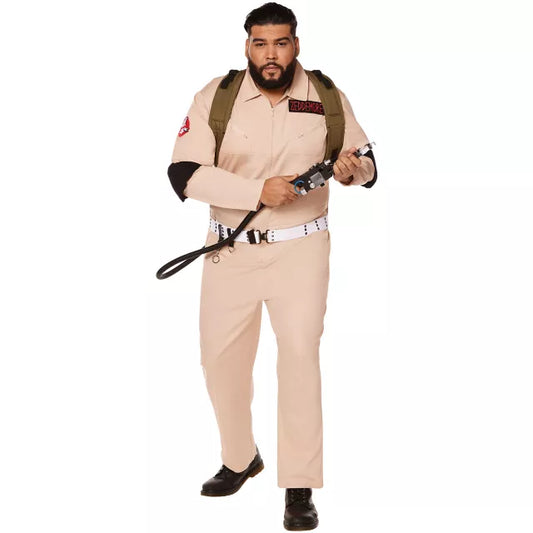 Adult Mens Ghostbusters One Piece Plus Size Costume - Ghostbusters Classic - US 5667