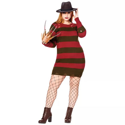 Adult Freddy Krueger Sweater Dress - A Nightmare on Elm Street - US 4947