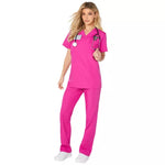 Adult Magenta Medical Scrubs Costume - US 6650