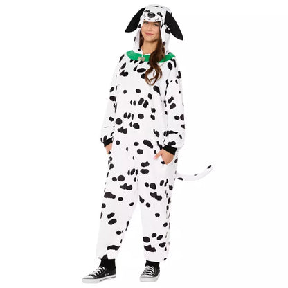 Adult Dalmatian Jumpsuit Costume - US 5423