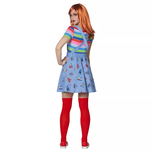 Adult Plus Size Chucky Good Guys Skirt Costume - US 6032