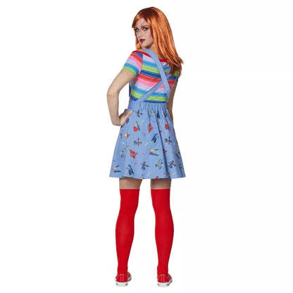 Adult Plus Size Chucky Good Guys Skirt Costume - US 6032
