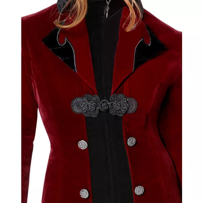 Adult Burgundy Vampire Jacket - US 6426