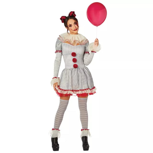 Adult Pennywise Clown Dress Costume - It: Chapter Two - US 5313