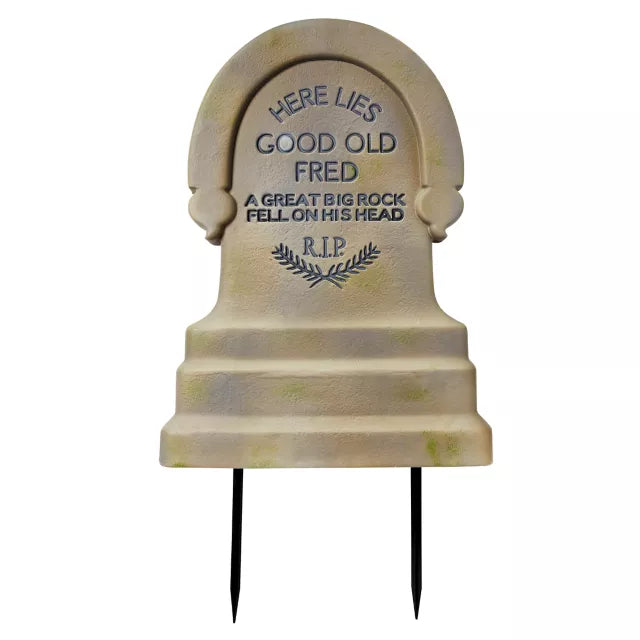 24 Inch The Haunted Mansion Fred Tombstone Blow Mold - Disney - US 6200