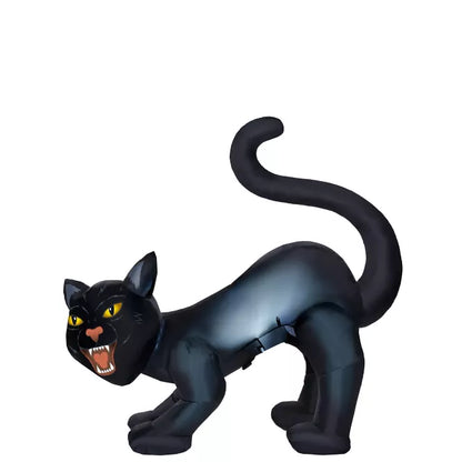 4 Ft Light-Up Scary Cat Inflatable - Decorations - US 7560