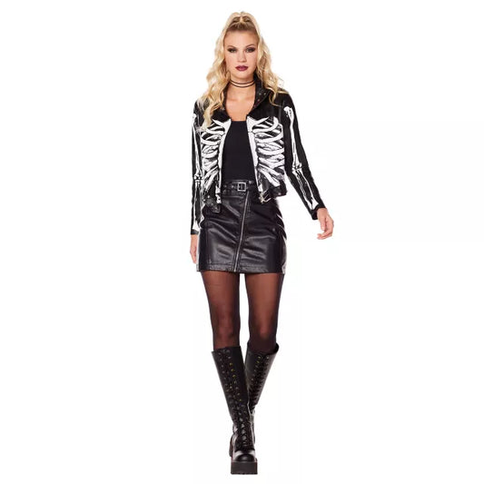 Adult Cropped Skeleton Jacket - US 3598