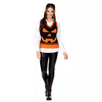 Adult Jack-O'-Lantern Sweater Vest - US 2178