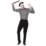 Adult Creepy Mime Costume - US 6874