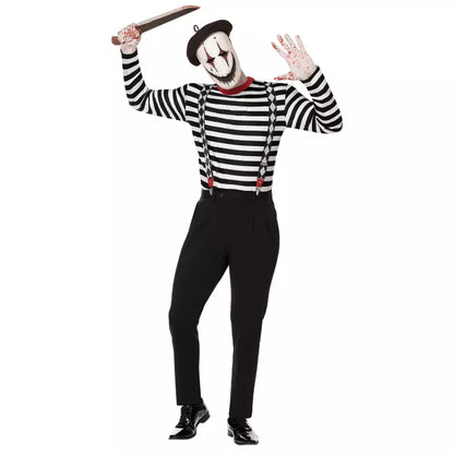 Adult Creepy Mime Costume - US 6874