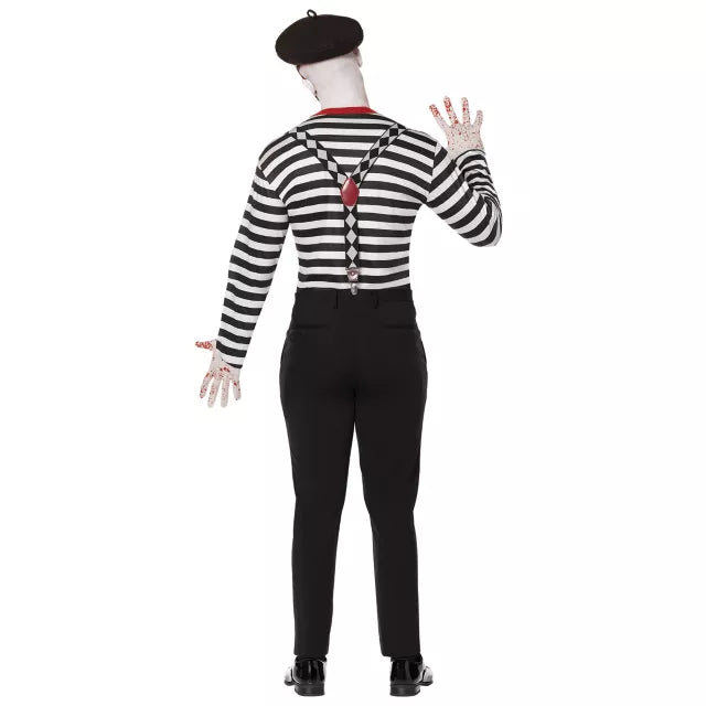 Adult Creepy Mime Costume - US 6874