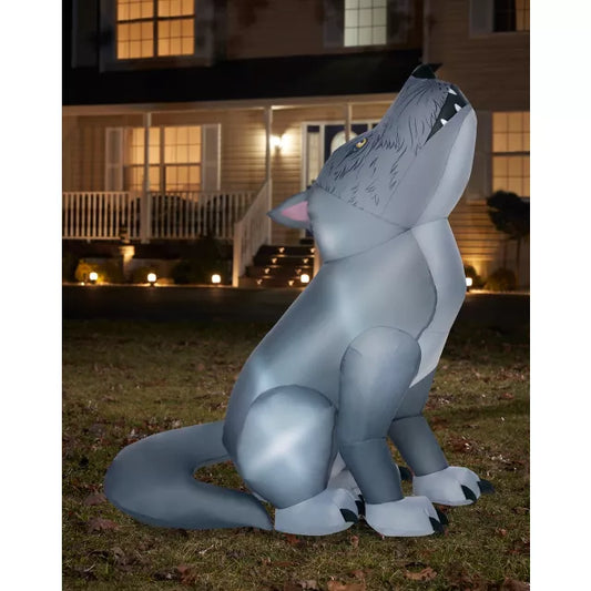 3 Ft Wolf Light-Up Inflatable - Decorations - US 0914