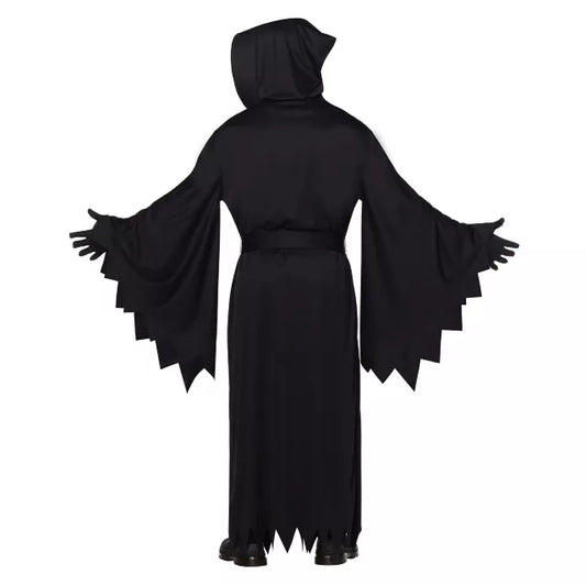 Adult Hooded Black Robe Costume - US 8153