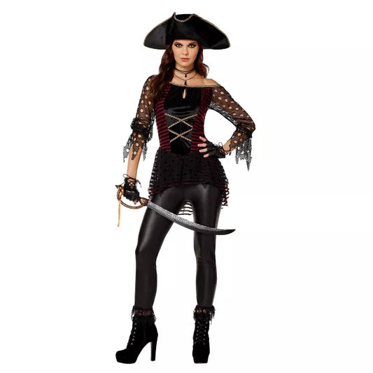 Adult Dark Pirate Costume - US 1899