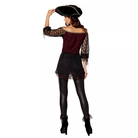 Adult Dark Pirate Costume - US 1899