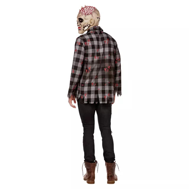 Adult Light-Up Undead Zombie Costume - US 6537