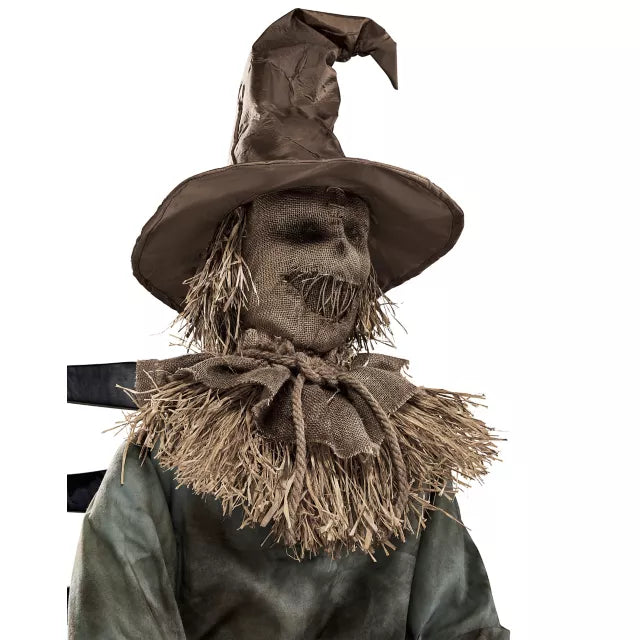 4 Ft 6 In Scary Sitting Scarecrow Animatronic - US 6600