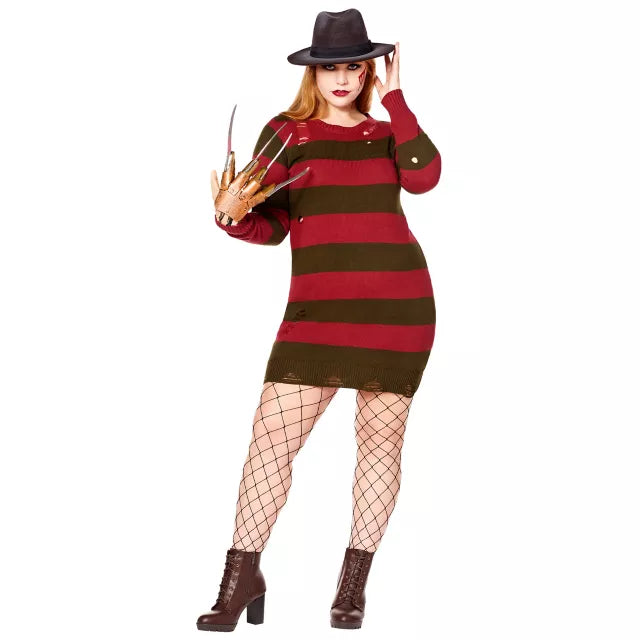 Adult Freddy Krueger Sweater Dress - A Nightmare on Elm Street - US 4947