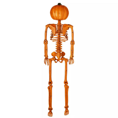 3 Ft Rotten Pumpkin Skeleton Hanging Prop - US 2509