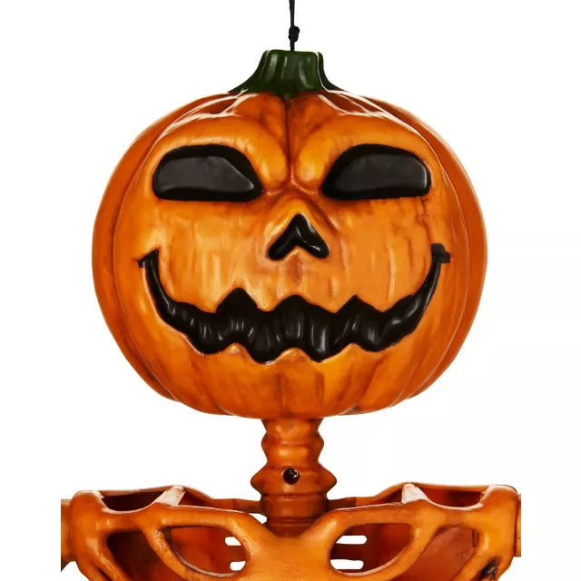 3 Ft Rotten Pumpkin Skeleton Hanging Prop - US 2509