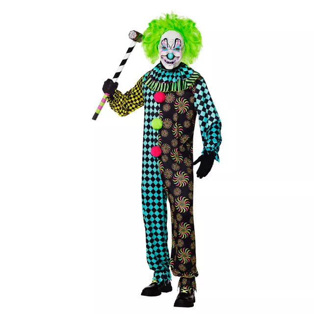 Adult Neon Clown Costume - US 6508