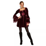 Adult Burgundy Vampire Dress - US 1425