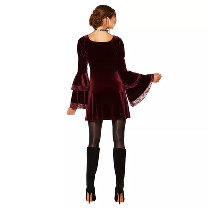 Adult Burgundy Vampire Dress - US 1425