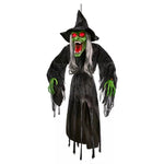 4 Ft Hanging Green Wicked Witch Decoration - US 0939