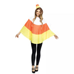 Adult Candy Corn Poncho - US 5259