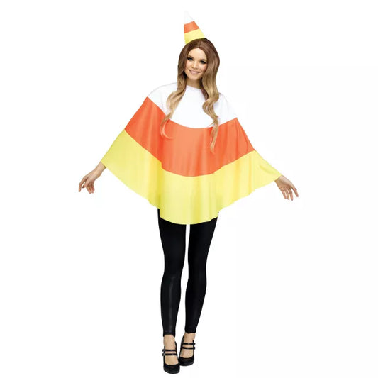 Adult Candy Corn Poncho - US 5259