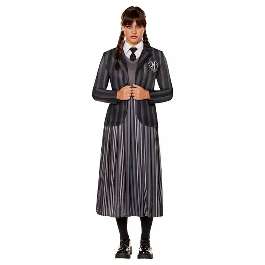 Adult Nevermore Uniform Costume - Wednesday - US 2039