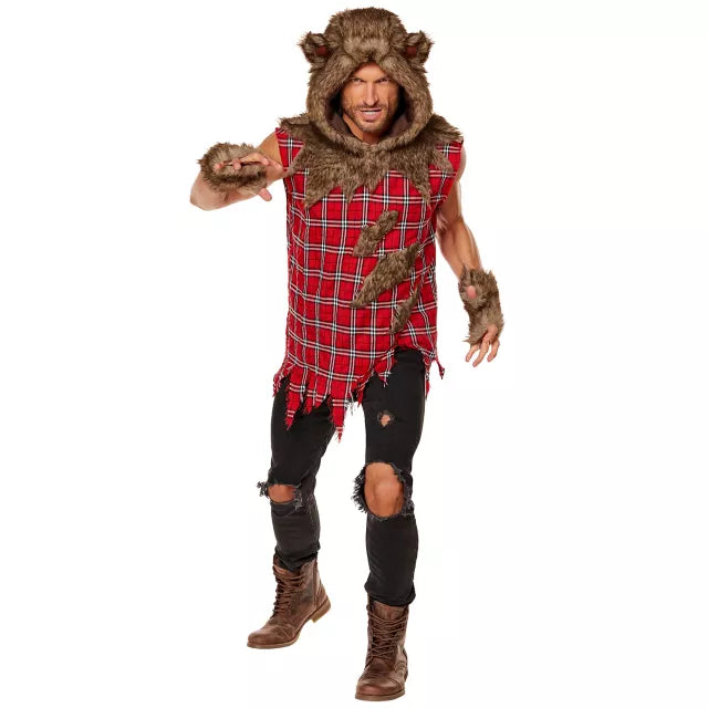 Adult Hooded Wolf Costume - US 0732