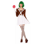 Adult Oompa Loompa Dress Costume - Willy Wonka and the Chocolate Factory - US 3131