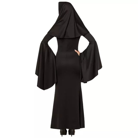 Adult Long Sexy Nun Costume - US 3286