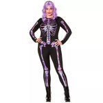 Adult Neon Skeleton Catsuit - US 5682