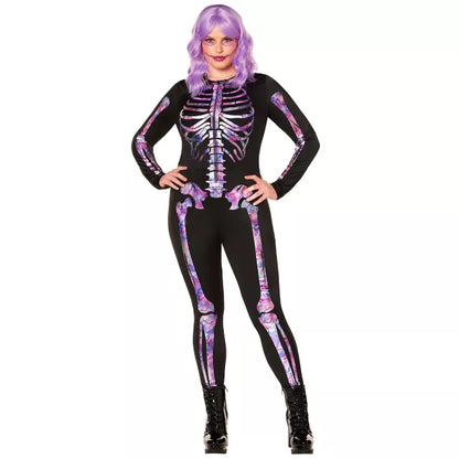 Adult Neon Skeleton Catsuit - US 5682