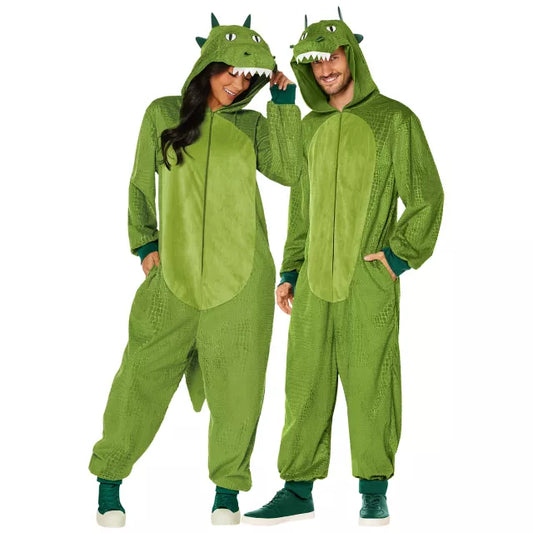 Adult Crocodile Jumpsuit Costume - US 5121