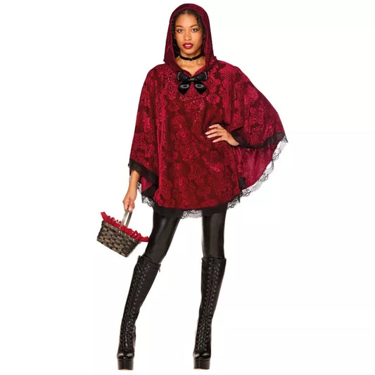 Adult Little Red Riding Hood Poncho - US 4552